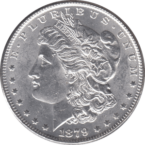 1879 USA SILVER MORGAN DOLLAR PHILADELPHIA MINT - SILVER WORLD COINS - Cambridgeshire Coins