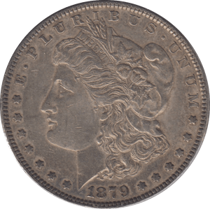 1879 USA SILVER MORGAN DOLLAR - SILVER WORLD COINS - Cambridgeshire Coins