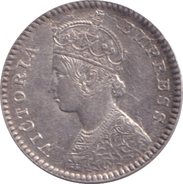 1880 2 ANNAS INDIA - WORLD COINS - Cambridgeshire Coins