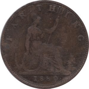 1880 FARTHING ( FINE ) 1 - Farthing - Cambridgeshire Coins