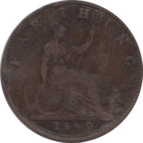 1880 FARTHING ( FINE ) 1 - Farthing - Cambridgeshire Coins