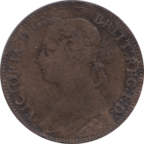 1880 FARTHING ( FINE ) 1 - Farthing - Cambridgeshire Coins