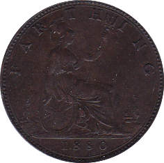 1880 FARTHING ( GEF ) - Farthing - Cambridgeshire Coins