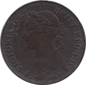 1880 FARTHING ( GVF ) - Farthing - Cambridgeshire Coins