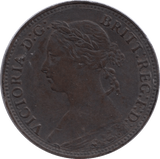 1880 FARTHING ( GVF ) - Farthing - Cambridgeshire Coins