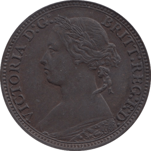1880 FARTHING ( GVF ) - Farthing - Cambridgeshire Coins