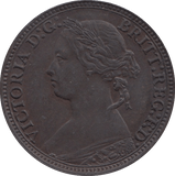 1880 FARTHING ( GVF ) - Farthing - Cambridgeshire Coins