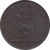 1880 FARTHING ( GVF ) - Farthing - Cambridgeshire Coins