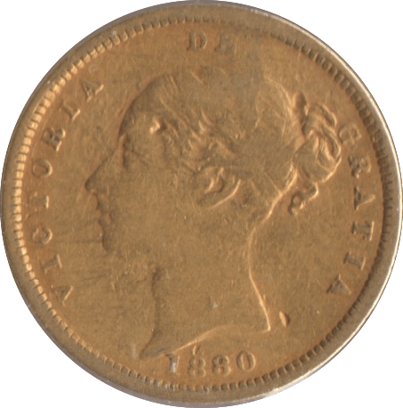 1880 GOLD HALF SOVEREIGN ( GF ) - Half Sovereign - Cambridgeshire Coins