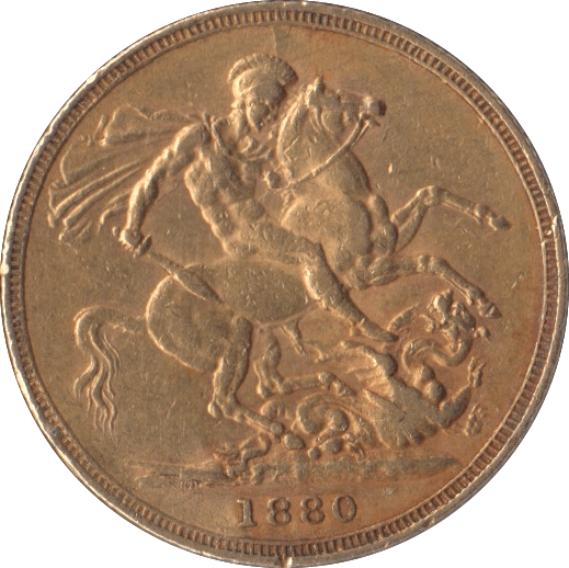 1880 GOLD SOVEREIGN ( GVF ) - Sovereign - Cambridgeshire Coins