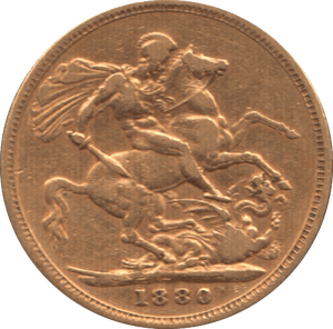 1880 GOLD SOVEREIGN ( VF ) MELBOURNE MINT - Sovereign - Cambridgeshire Coins