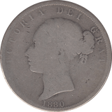 1880 HALFCROWN ( FAIR ) 4 - Halfcrown - Cambridgeshire Coins