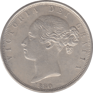 1880 HALFCROWN ( UNC ) - Halfcrown - Cambridgeshire Coins