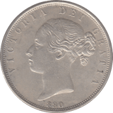 1880 HALFCROWN ( UNC ) - Halfcrown - Cambridgeshire Coins