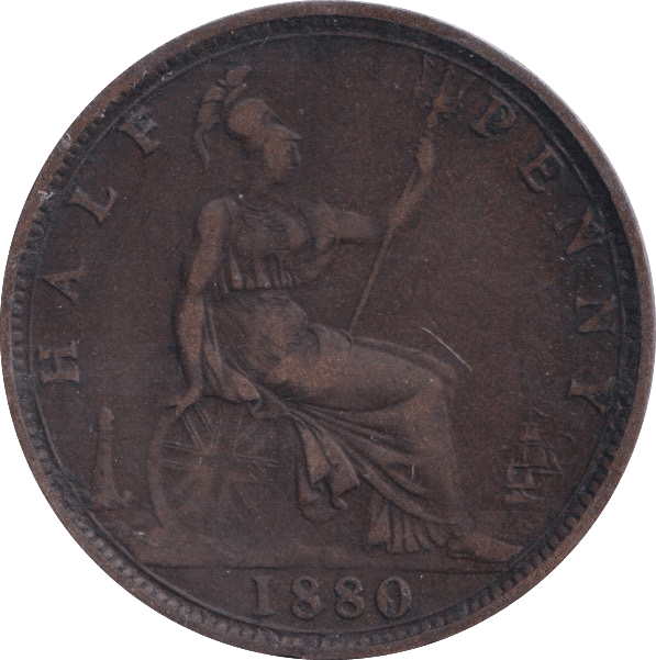 1880 HALFPENNY ( FINE ) - Halfpenny - Cambridgeshire Coins