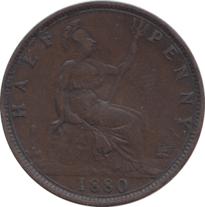 1880 HALFPENNY ( GF ) 8 - Halfpenny - Cambridgeshire Coins