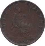 1880 HALFPENNY ( GF ) 8 - Halfpenny - Cambridgeshire Coins
