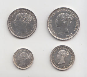 1880 MAUNDY SET VICTORIA - Maundy Set - Cambridgeshire Coins