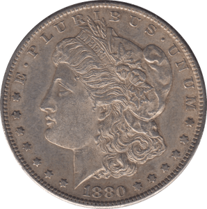 1880 MORGAN DOLLAR USA SAN FRANCISCO - SILVER WORLD COINS - Cambridgeshire Coins