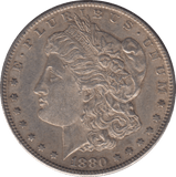 1880 MORGAN DOLLAR USA SAN FRANCISCO - SILVER WORLD COINS - Cambridgeshire Coins