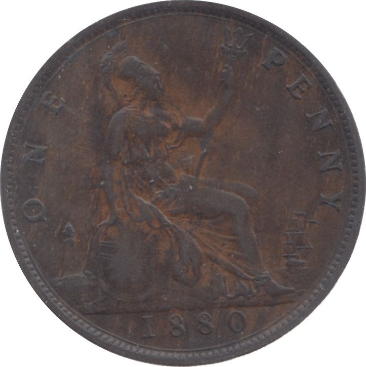 1880 PENNY ( VF ) 7 - Penny - Cambridgeshire Coins