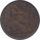 1880 PENNY ( VF ) 7 - Penny - Cambridgeshire Coins