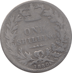 1880 SHILLING ( FAIR ) 5 - SHILLING - Cambridgeshire Coins
