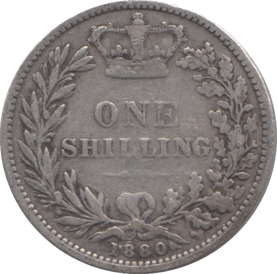 1880 SHILLING ( FINE ) - Shilling - Cambridgeshire Coins