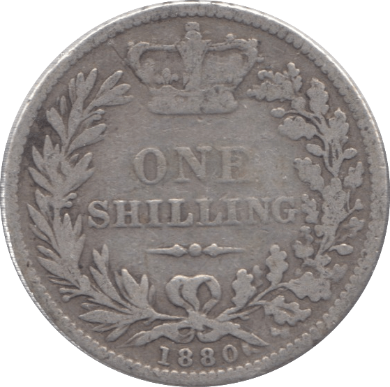 1880 SHILLING ( FINE ) - Shilling - Cambridgeshire Coins