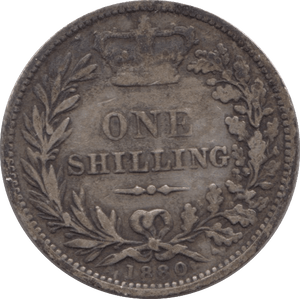 1880 SHILLING ( FINE ) - Shilling - Cambridgeshire Coins