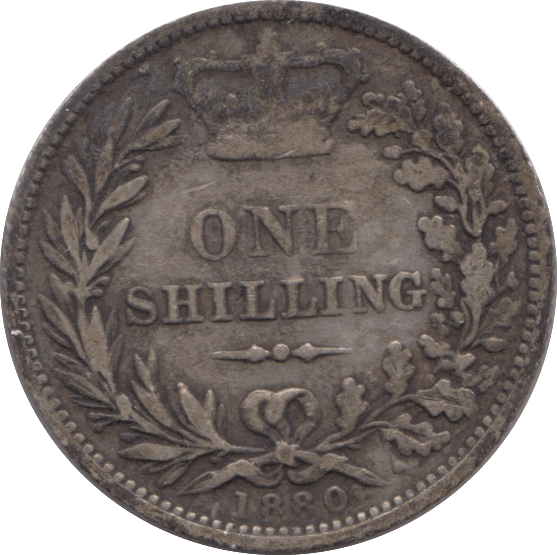 1880 SHILLING ( FINE ) - Shilling - Cambridgeshire Coins