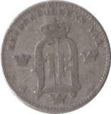 1880 SILVER 10 ORE SWEDEN - SILVER WORLD COINS - Cambridgeshire Coins