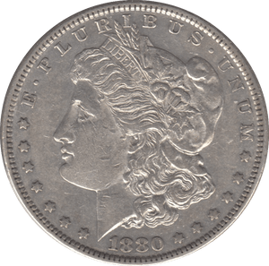 1880 SILVER MORGAN DOLLAR NEW ORLEANS MINT - SILVER WORLD COINS - Cambridgeshire Coins
