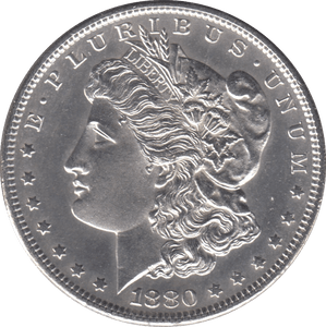 1880 SILVER MORGAN DOLLAR SAN FRANCISCO MINT - SILVER WORLD COINS - Cambridgeshire Coins