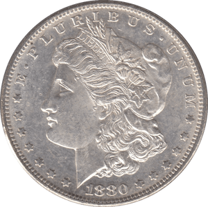 1880 SILVER MORGAN DOLLAR SAN FRANCISCO MINT - SILVER WORLD COINS - Cambridgeshire Coins