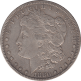 1880 SILVER MORGAN DOLLAR USA 4 - SILVER WORLD COINS - Cambridgeshire Coins