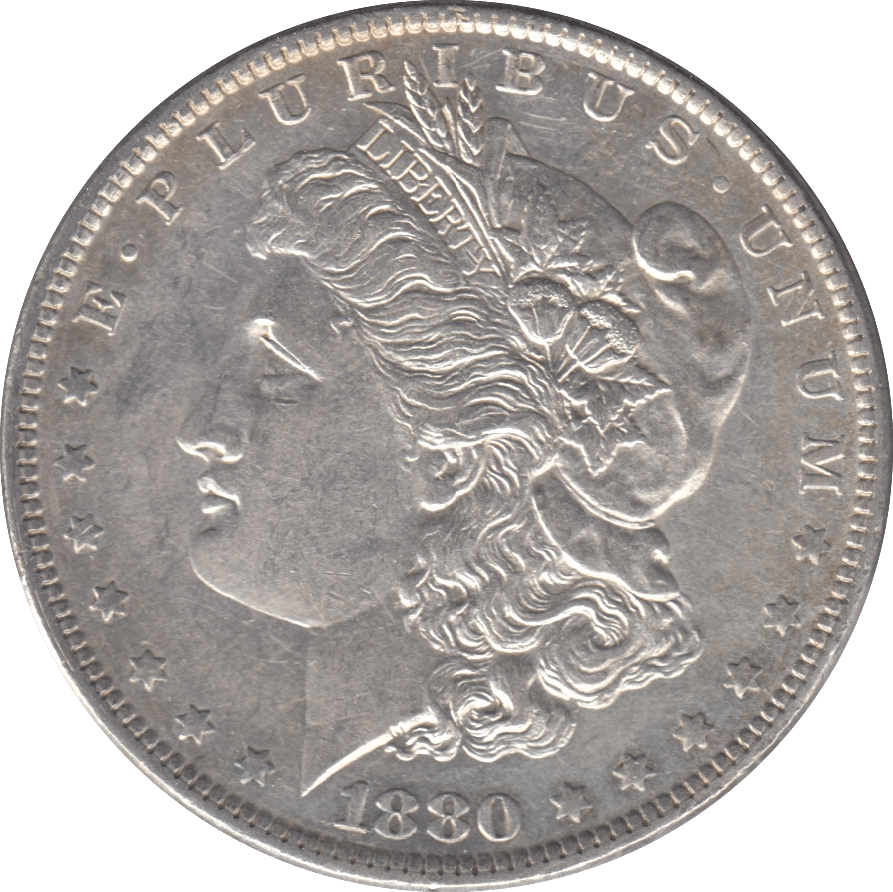 1880 SILVER MORGAN DOLLAR USA NEW ORLEANS MINT - SILVER WORLD COINS - Cambridgeshire Coins