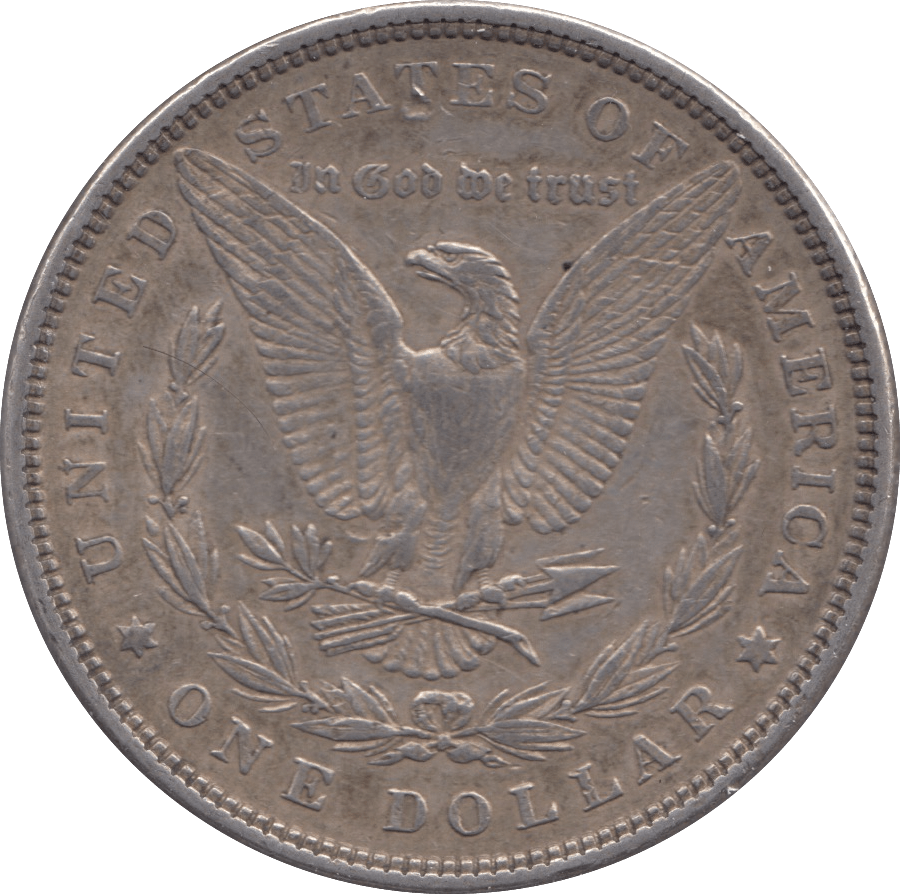 1880 SILVER MORGAN DOLLAR USA - SILVER WORLD COINS - Cambridgeshire Coins