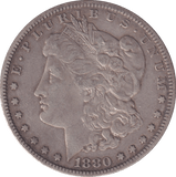 1880 SILVER ONE DOLLAR USA - SILVER WORLD COINS - Cambridgeshire Coins