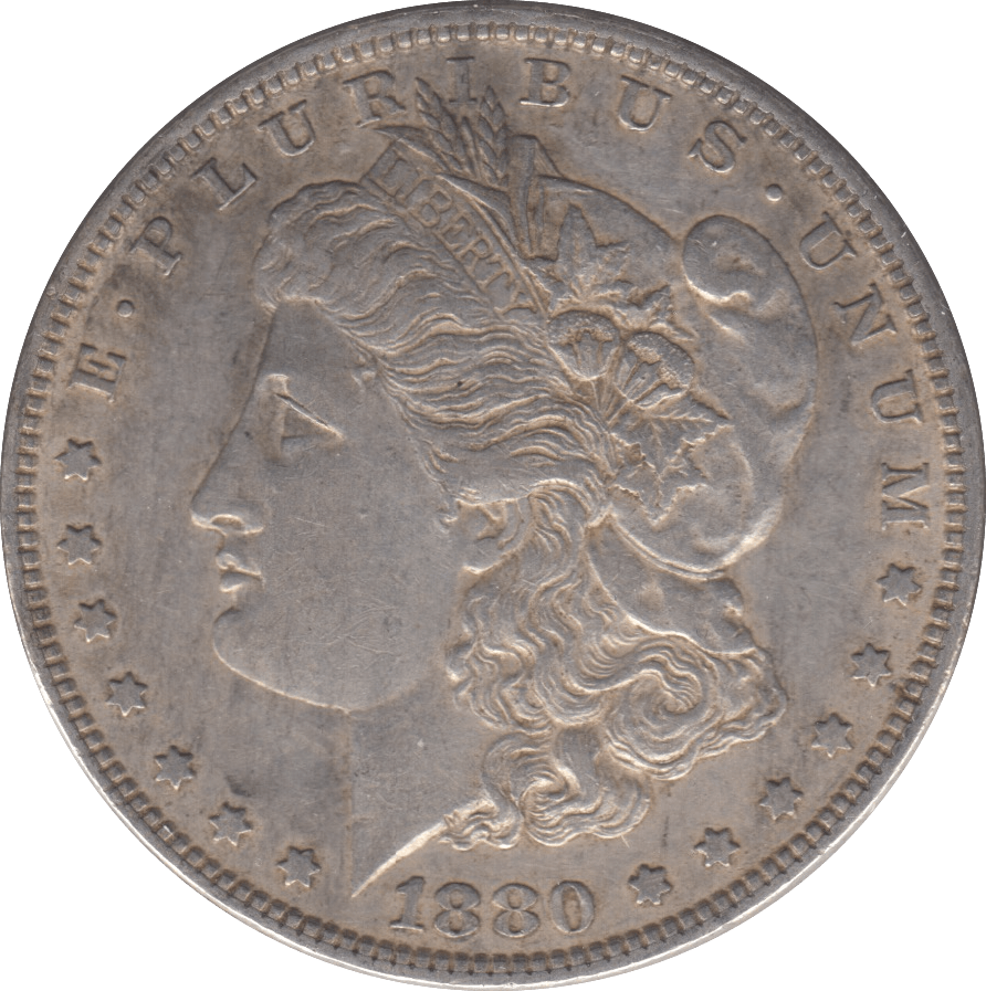 1880 USA SILVER MORGAN DOLLAR NEW ORLEANS MINT - SILVER WORLD COINS - Cambridgeshire Coins