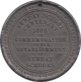 1880 VICTORIAN SUNDAY SCHOOL CENTENARY REF 3 32CM - MEDALLIONS - Cambridgeshire Coins
