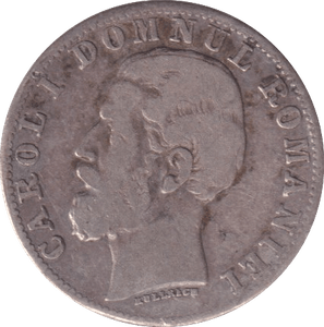 1881 50 BANI ROMANIA - WORLD COINS - Cambridgeshire Coins