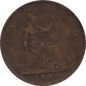 1881 FARTHING 2 ( GVF ) 74 - Farthing - Cambridgeshire Coins