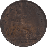 1881 FARTHING 2 ( GVF ) 75 - Farthing - Cambridgeshire Coins