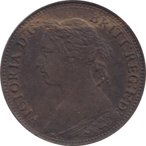 1881 FARTHING ( AUNC ) 1 - Farthing - Cambridgeshire Coins