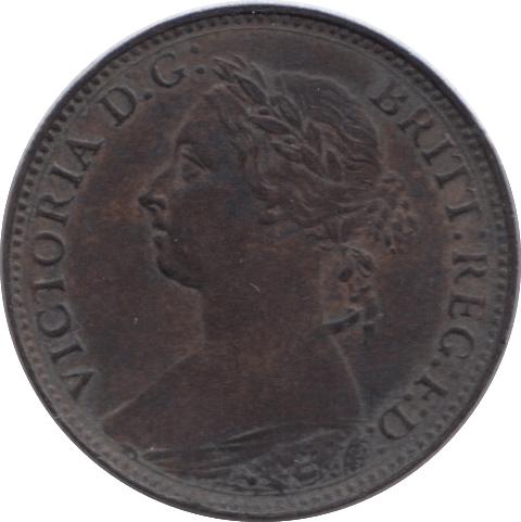 1881 FARTHING ( AUNC ) - Farthing - Cambridgeshire Coins