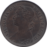 1881 FARTHING ( AUNC ) - Farthing - Cambridgeshire Coins