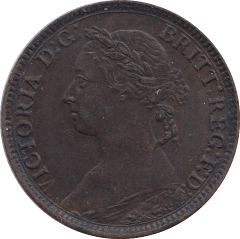 1881 FARTHING ( AUNC ) H - Farthing - Cambridgeshire Coins