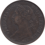 1881 FARTHING ( EF ) 1 - Farthing - Cambridgeshire Coins