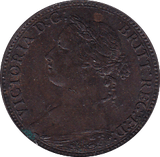 1881 FARTHING ( EF ) B - Farthing - Cambridgeshire Coins